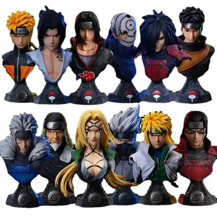 Naruto Shippuden Desk Head Figures